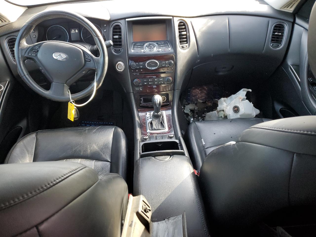 2012 Infiniti EX VIN JN1AJ0HR4CM450965 Copart auction photo, front end / undercarriage damage thumbnail 8