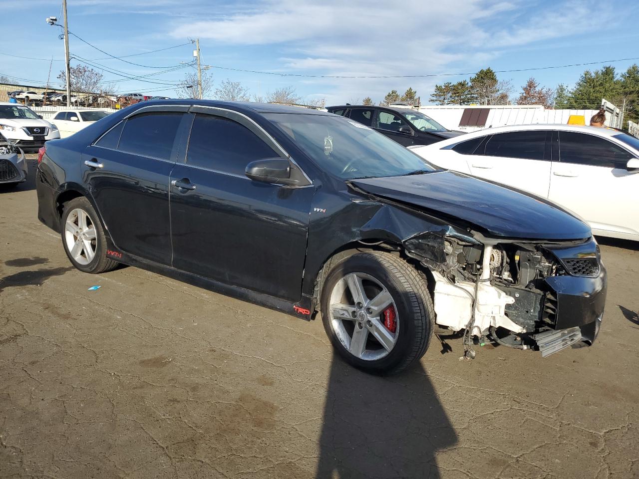 2014 Toyota Camry VIN 4T1BF1FK7EU435244 Copart auction photo, front end / rear end damage thumbnail 4
