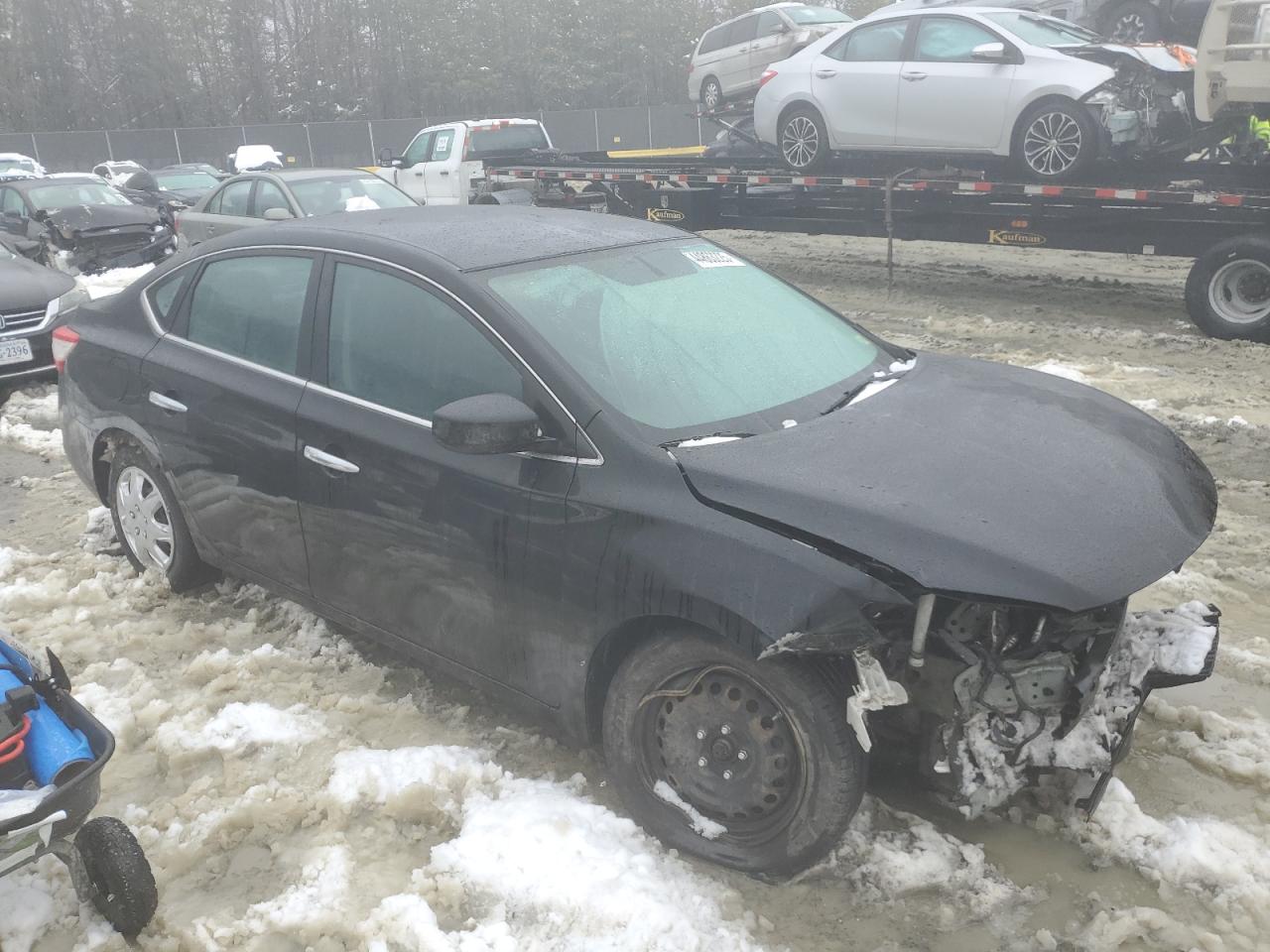 2013 Nissan Sentra VIN 3N1AB7AP3DL668115 Copart auction photo, front end / undercarriage damage thumbnail 4