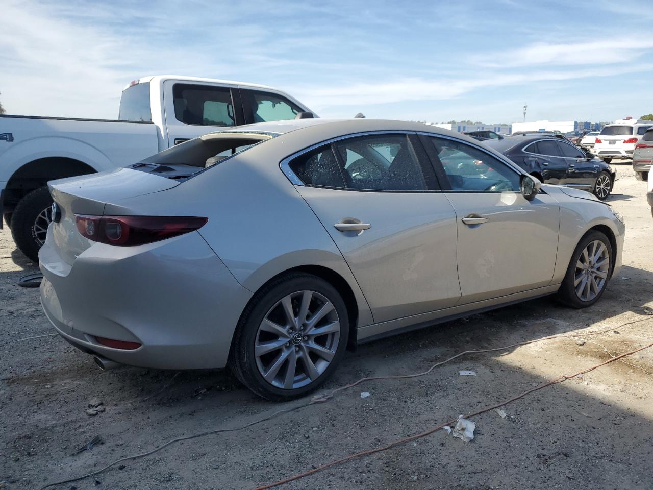 2022 Mazda 3 VIN JM1BPBCL8N1507347 Copart auction photo, all over / rear end damage thumbnail 3