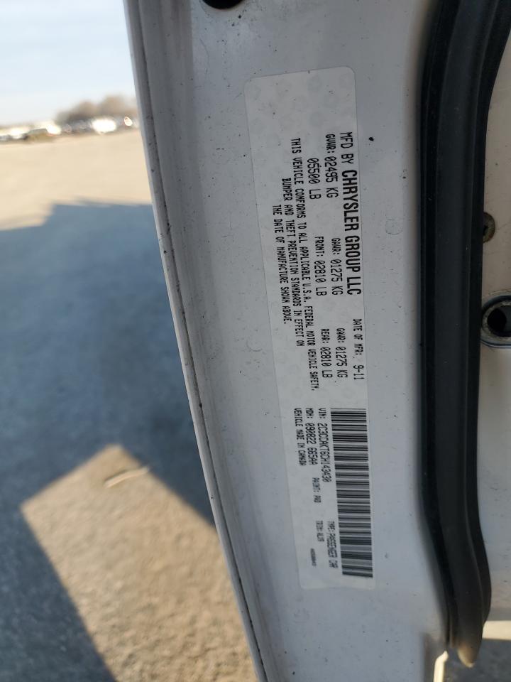2012 Chrysler 300 VIN 2C3CCAKT6CH143430 Copart auction photo, burn damage thumbnail 12