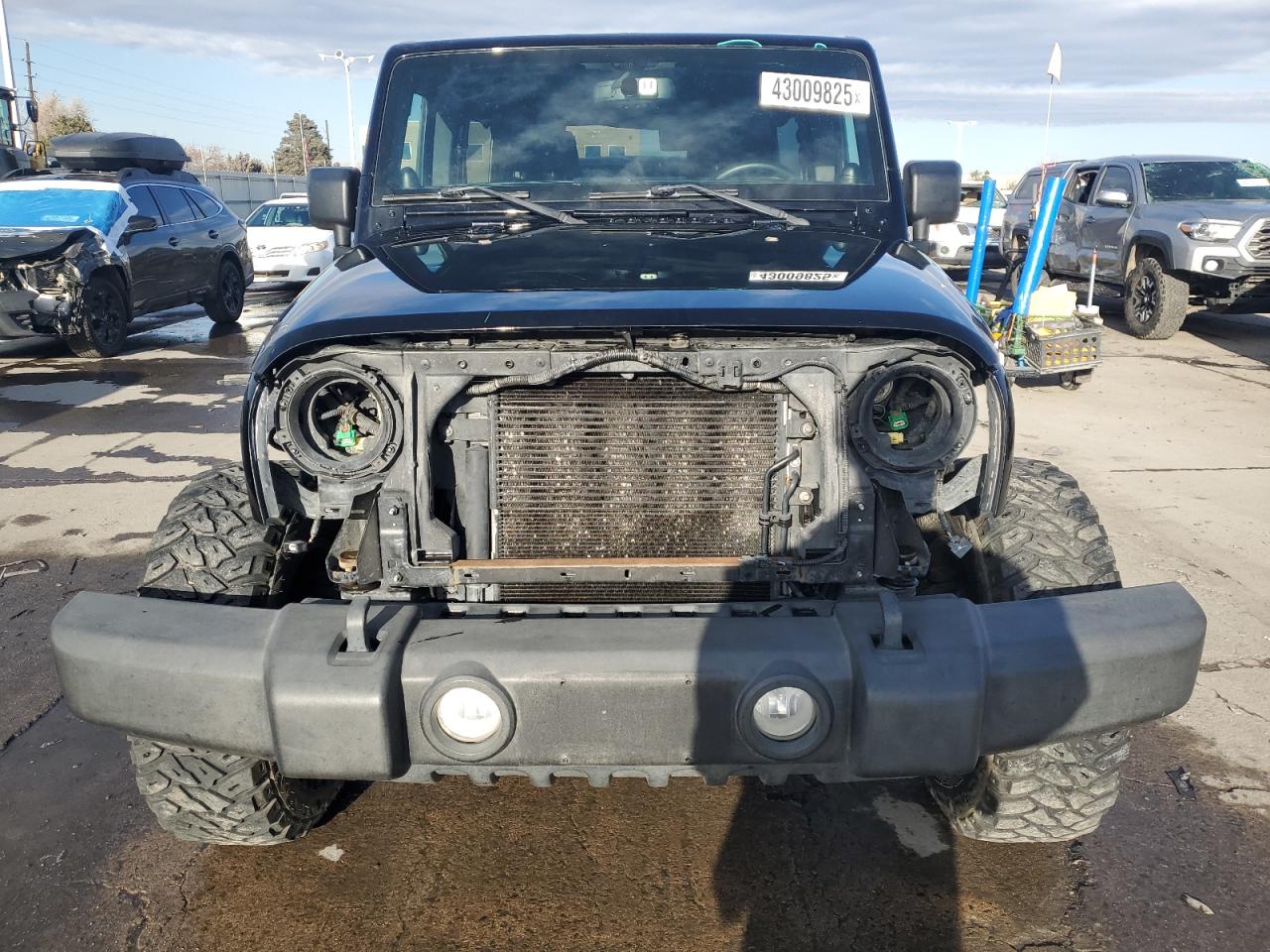 2014 Jeep Wrangler VIN 1C4BJWFG8EL166821 Copart auction photo, front end damage thumbnail 5