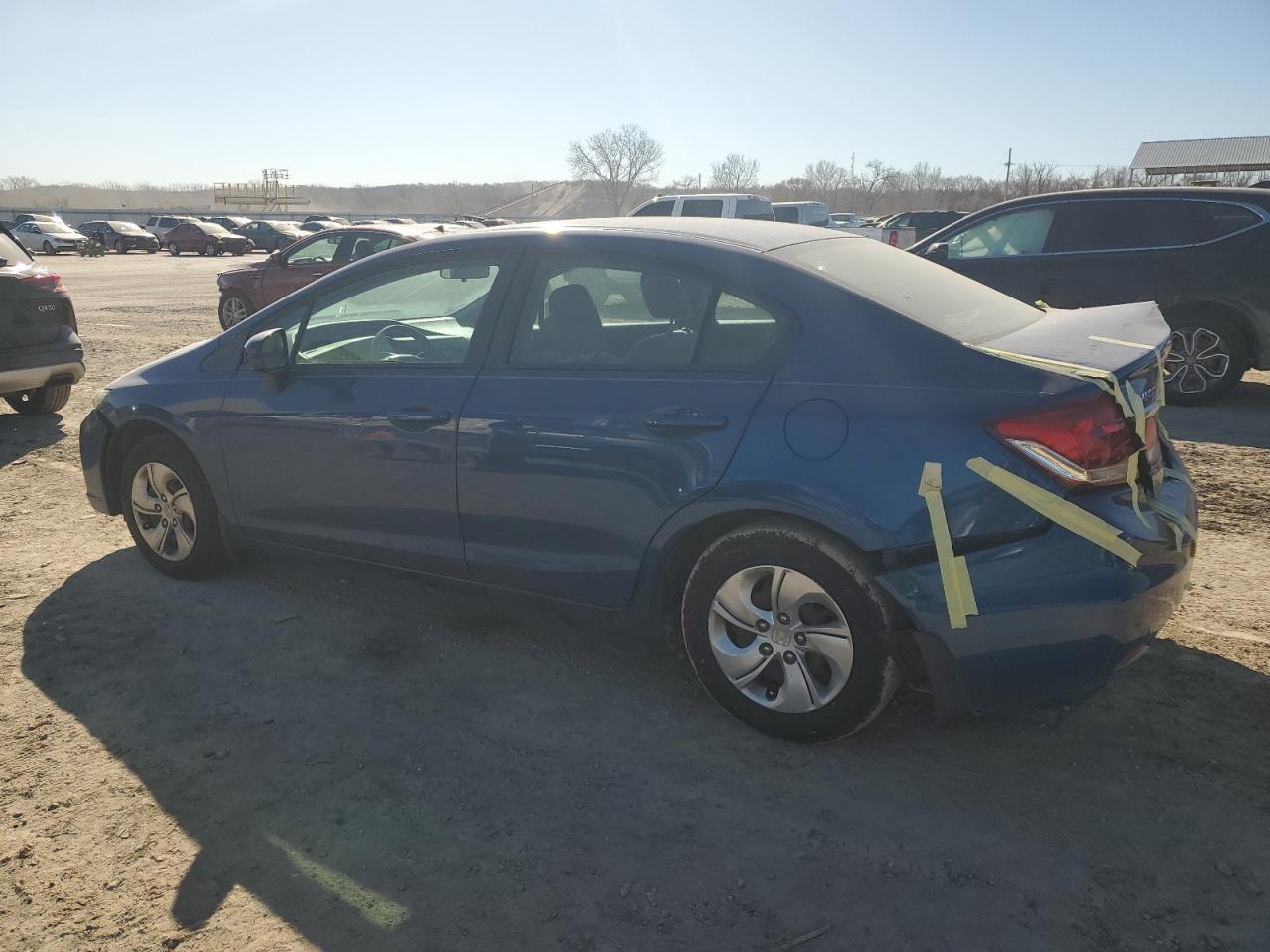 2015 Honda Civic VIN 19XFB2F58FE015039 Copart auction photo, front end / rear end damage thumbnail 2