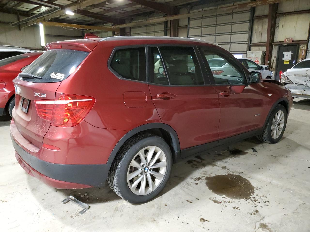 2014 BMW X3 VIN 5UXWX9C59E0D32738 Copart auction photo, front end / minor dent/scratches damage thumbnail 3