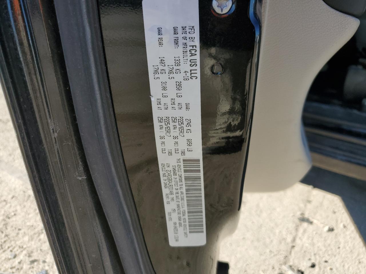 2018 Dodge Caravan VIN 2C4RDGBG4JR231408 Copart auction photo, side damage thumbnail 13
