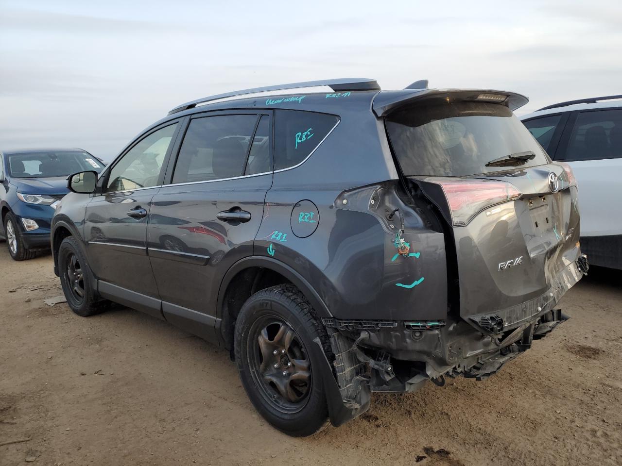 2017 Toyota RAV 4 VIN JTMBFREV6HD205746 Copart auction photo, rear end / minor dent/scratches damage thumbnail 2