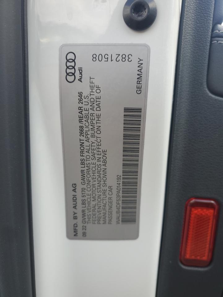2023 Audi RS5 VIN WAUB4DF53PA014192 Copart auction photo, rear end damage thumbnail 12