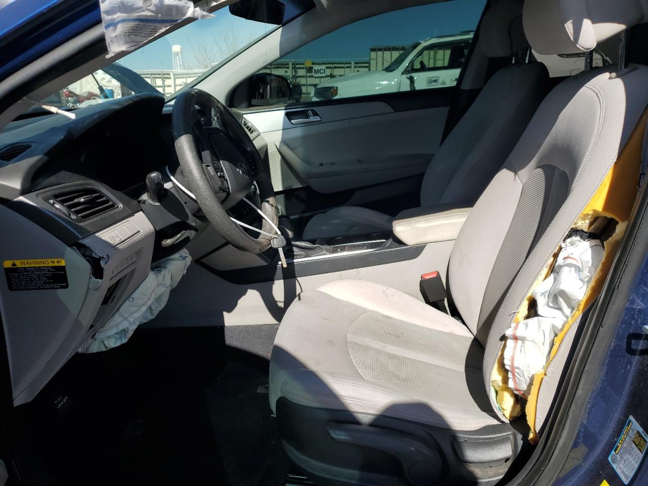 2016 Hyundai Sonata VIN 5NPE24AF6GH401835 Copart auction photo, front end / side damage thumbnail 7