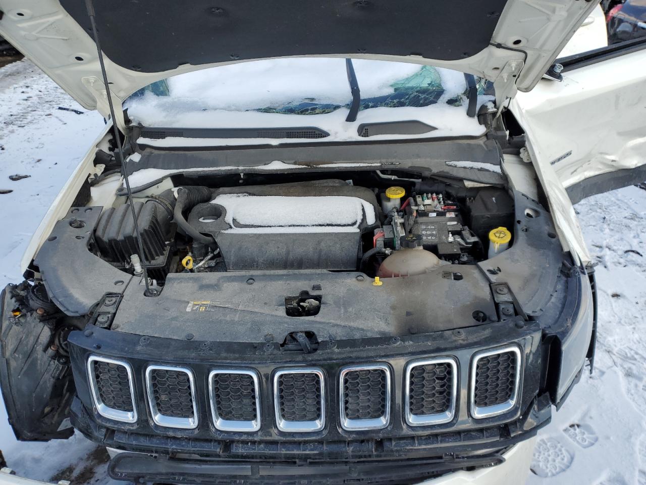 2021 Jeep Compass VIN 3C4NJDCB4MT539656 Copart auction photo, all over damage thumbnail 12