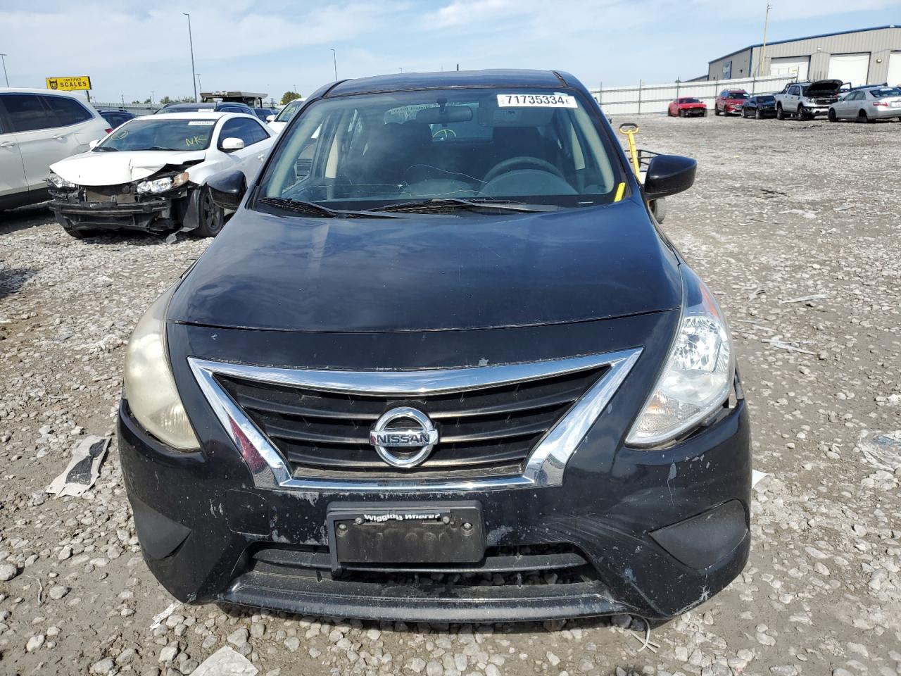 2017 Nissan Versa VIN 3N1CN7AP7HL883017 Copart auction photo, side / front end damage thumbnail 5