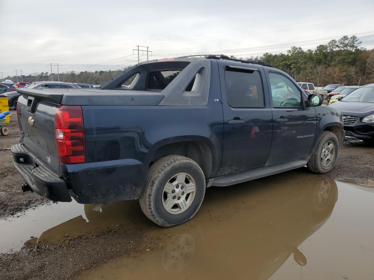 2007 Chevrolet Avalanche VIN 3GNEC12J27G108075 Copart auction photo, side damage thumbnail 3