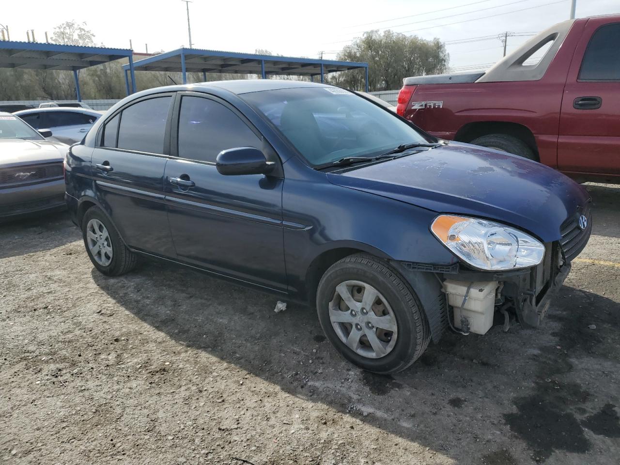 2010 Hyundai Accent VIN KMHCN4AC0AU450297 Copart auction photo, front end damage thumbnail 4