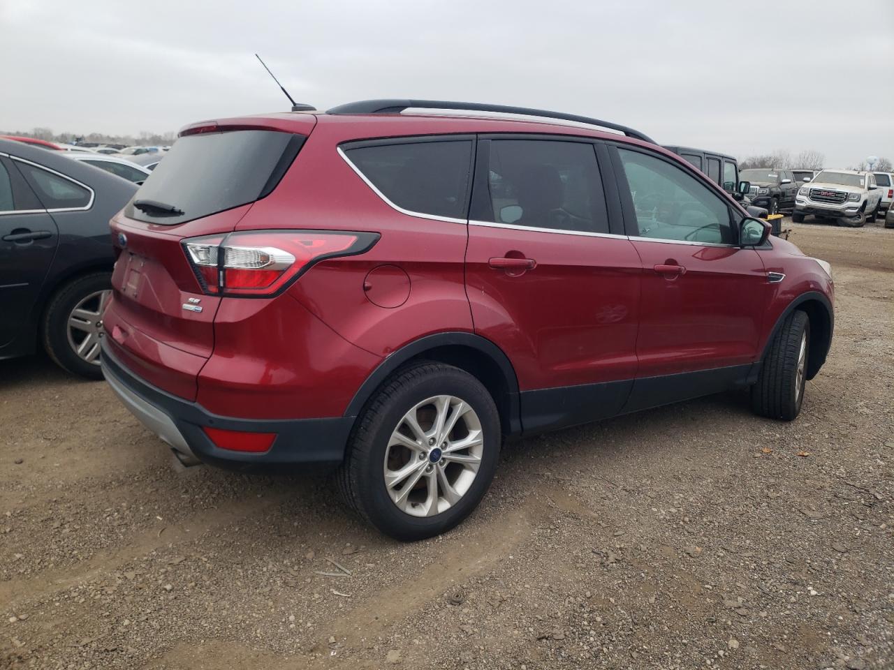 2017 Ford Escape VIN 1FMCU9GD7HUB01129 Copart auction photo, rear end / front end damage thumbnail 3