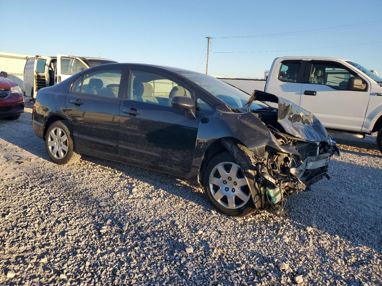 2009 Honda Civic VIN 1HGFA16599L019515 Copart auction photo, front end damage thumbnail 4