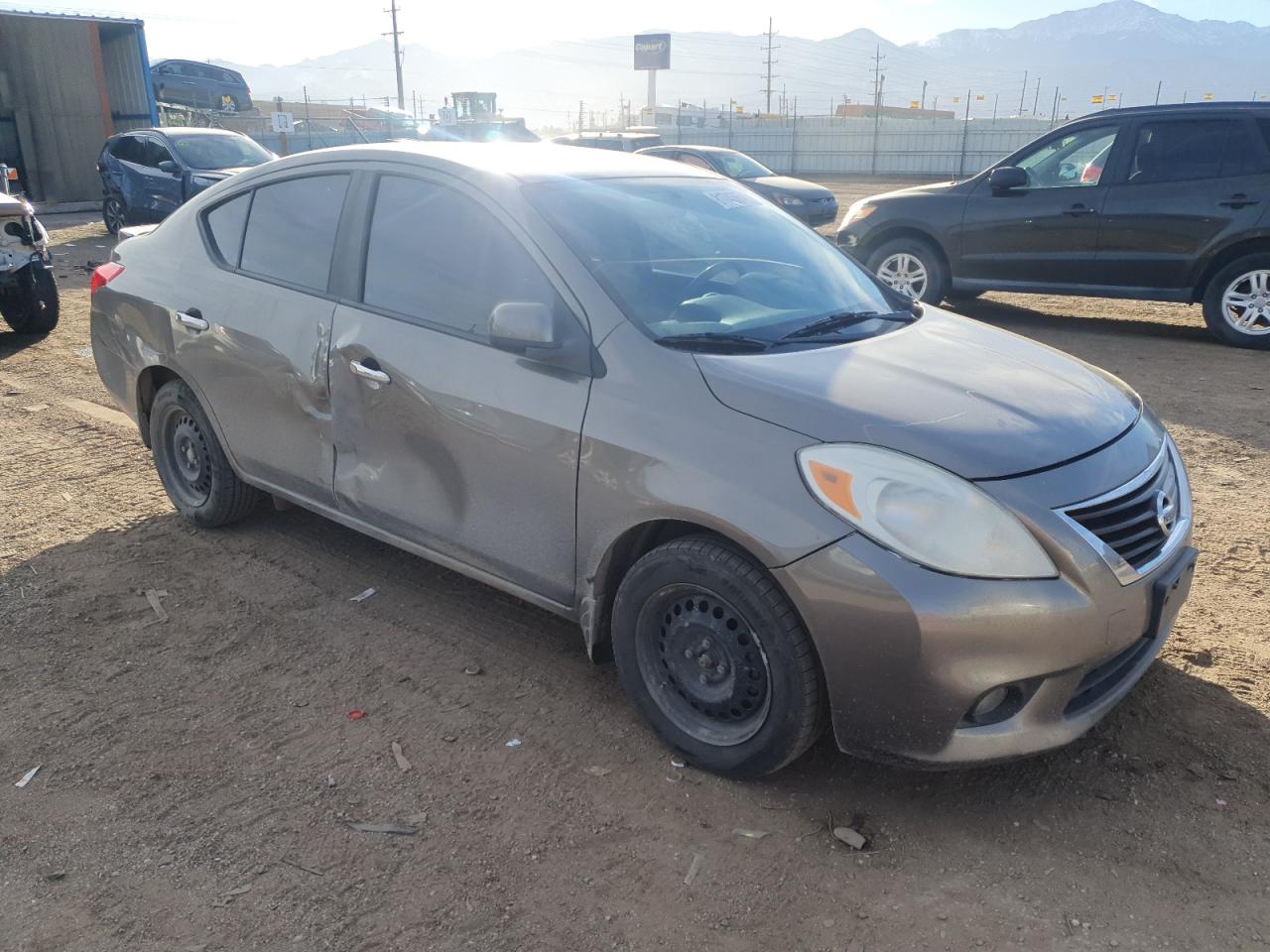 2013 Nissan Versa VIN 3N1CN7APXDL892899 Copart auction photo, side damage thumbnail 4