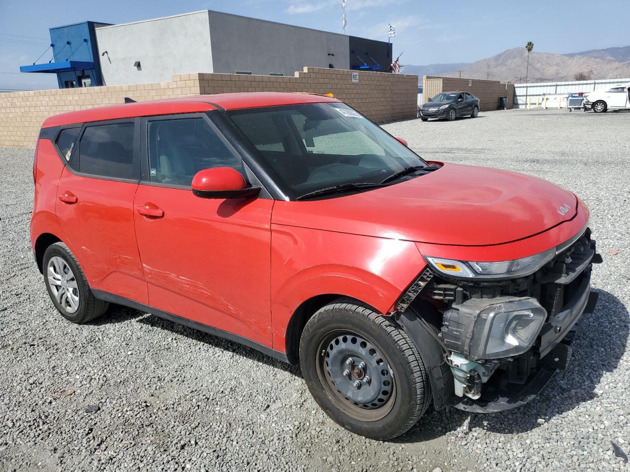 2022 KIA Soul VIN KNDJ23AU6N7150002 Copart auction photo, front end / side damage thumbnail 4