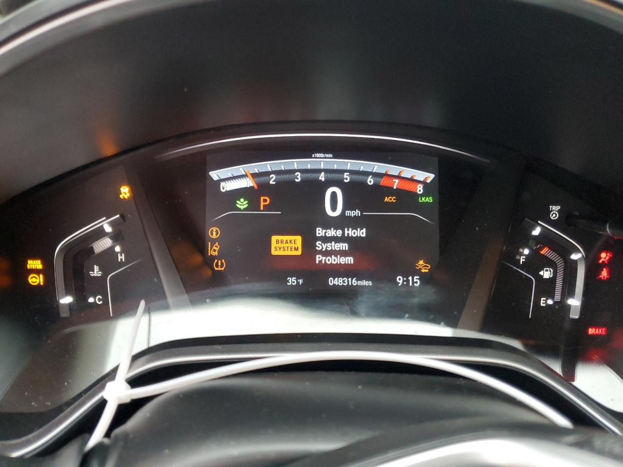 2019 Honda CR-V VIN 5J6RW2H55KL037123 Copart auction photo, rear end / side damage thumbnail 9