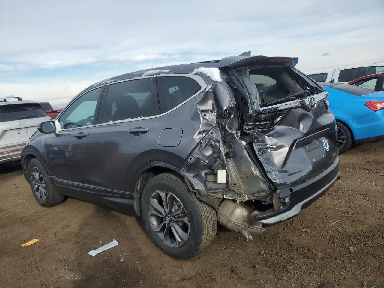 2021 Honda CR-V VIN 2HKRW2H56MH668542 Copart auction photo, rear end damage thumbnail 2