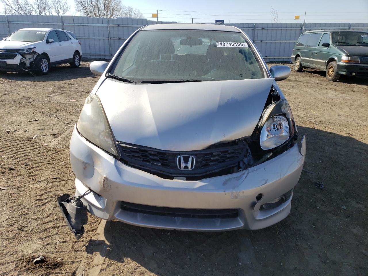 2012 Honda Fit VIN JHMGE8H5XCC020546 Copart auction photo, front end / hail damage thumbnail 5