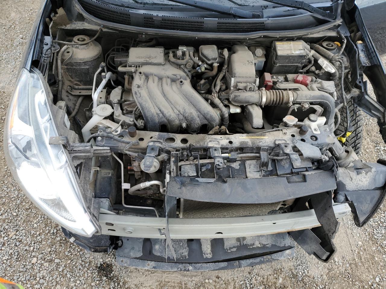 2017 Nissan Versa VIN 3N1CN7AP0HL829364 Copart auction photo, stripped / all over damage thumbnail 11