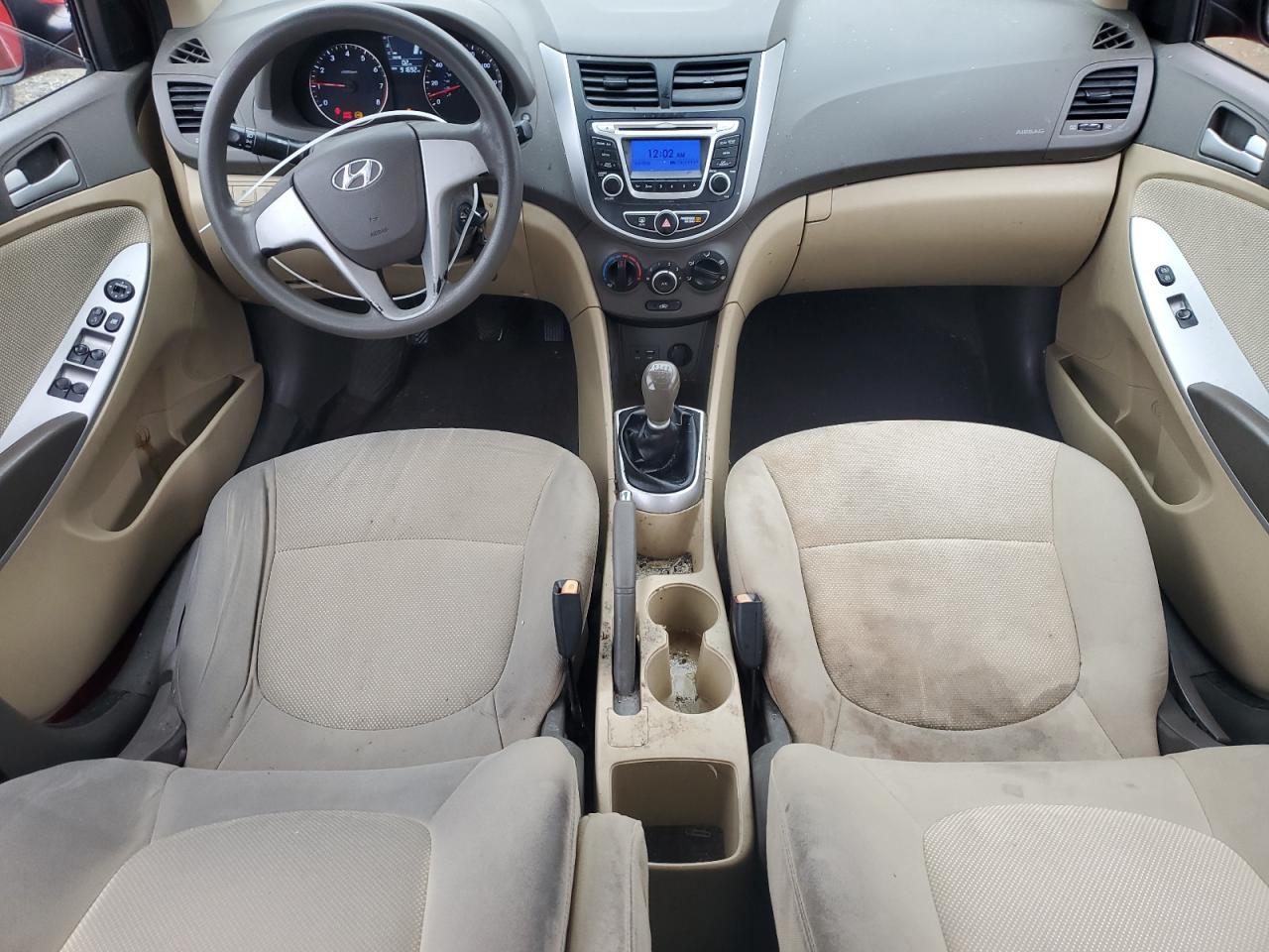 2014 Hyundai Accent VIN KMHCT4AEXEU744805 Copart auction photo, all over / undercarriage damage thumbnail 8