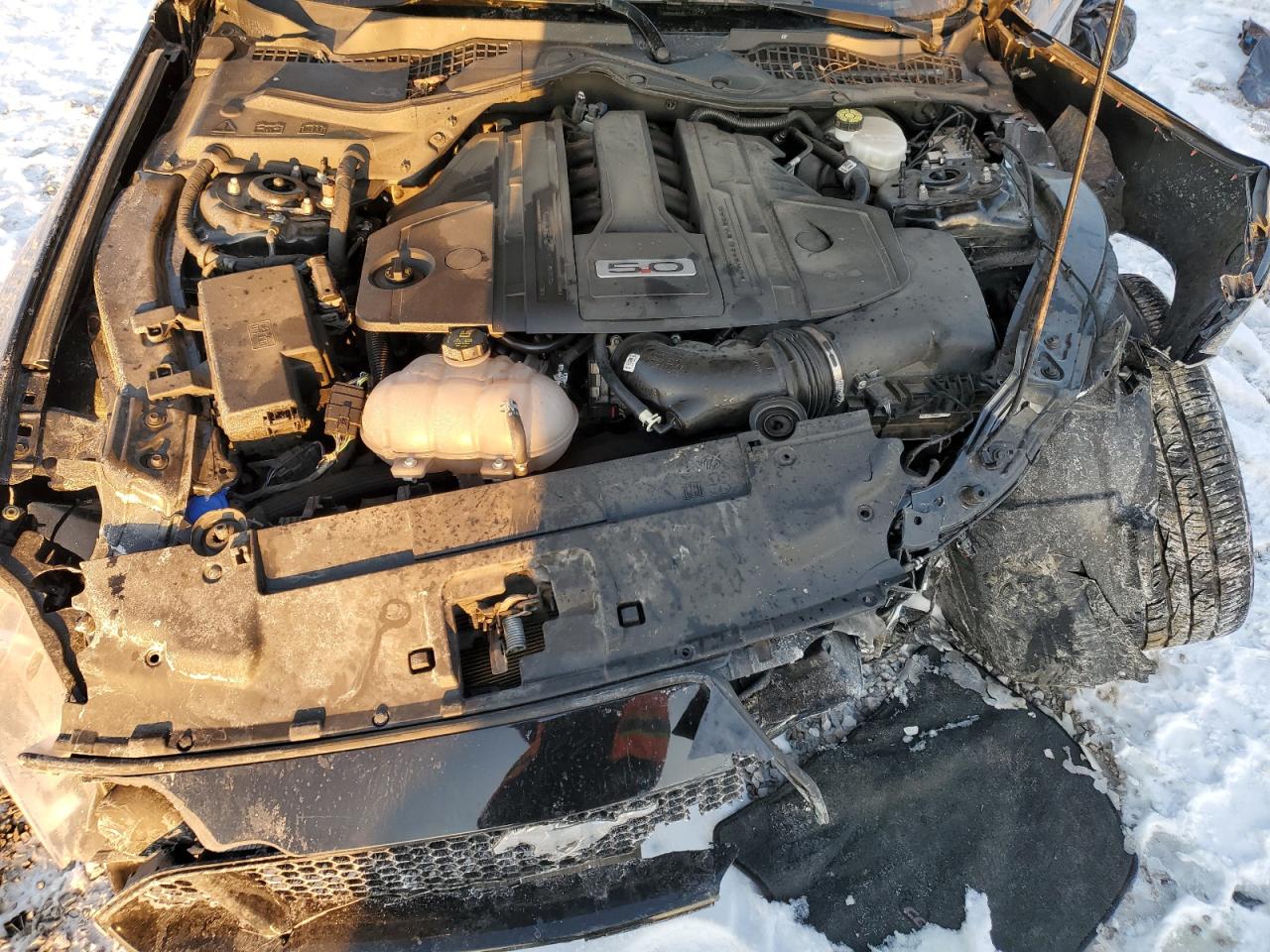 2022 Ford Mustang VIN 1FA6P8CF1N5105683 Copart auction photo, front end damage thumbnail 13