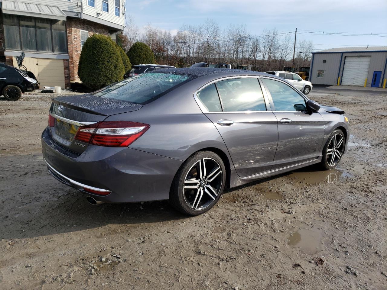 2016 Honda Accord VIN 1HGCR2F57GA177975 Copart auction photo, front end / side damage thumbnail 3