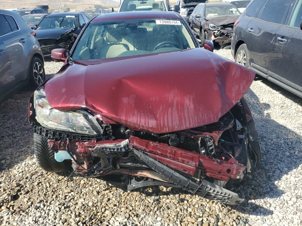2013 Honda Accord VIN 1HGCR3F88DA012416 Copart auction photo, side / front end damage thumbnail 5
