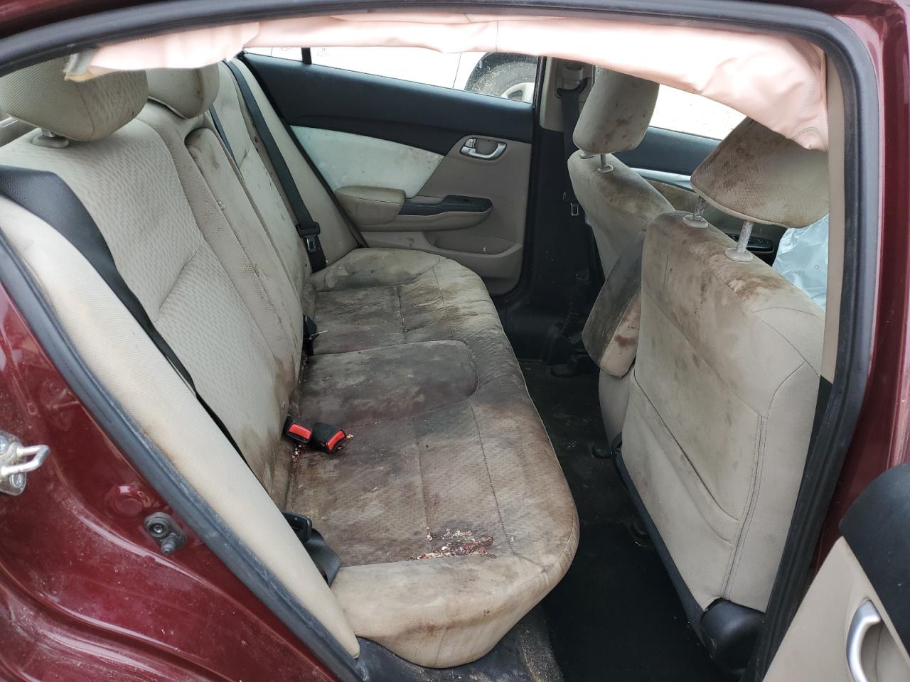2015 Honda Civic VIN 2HGFB2F83FH502620 Copart auction photo, front end damage thumbnail 10