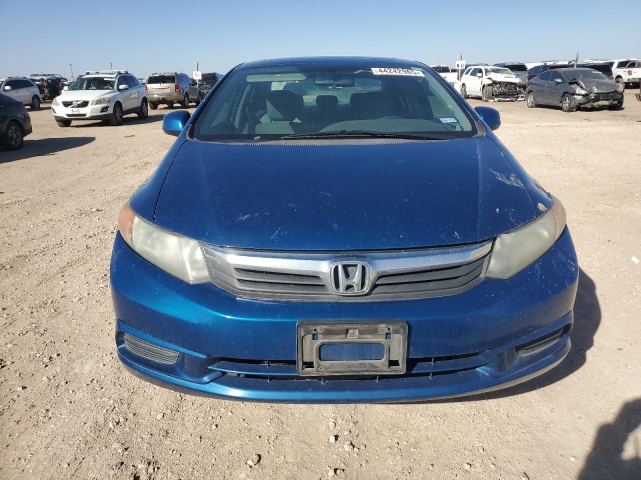 2012 Honda Civic VIN 2HGFB2F89CH585482 Copart auction photo, all over damage thumbnail 5