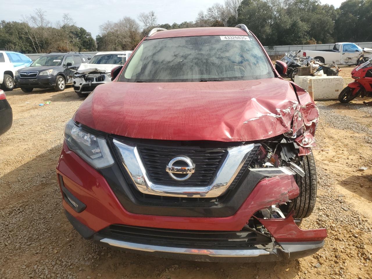 2017 Nissan Rogue VIN JN8AT2MT6HW393849 Copart auction photo, front end damage thumbnail 5
