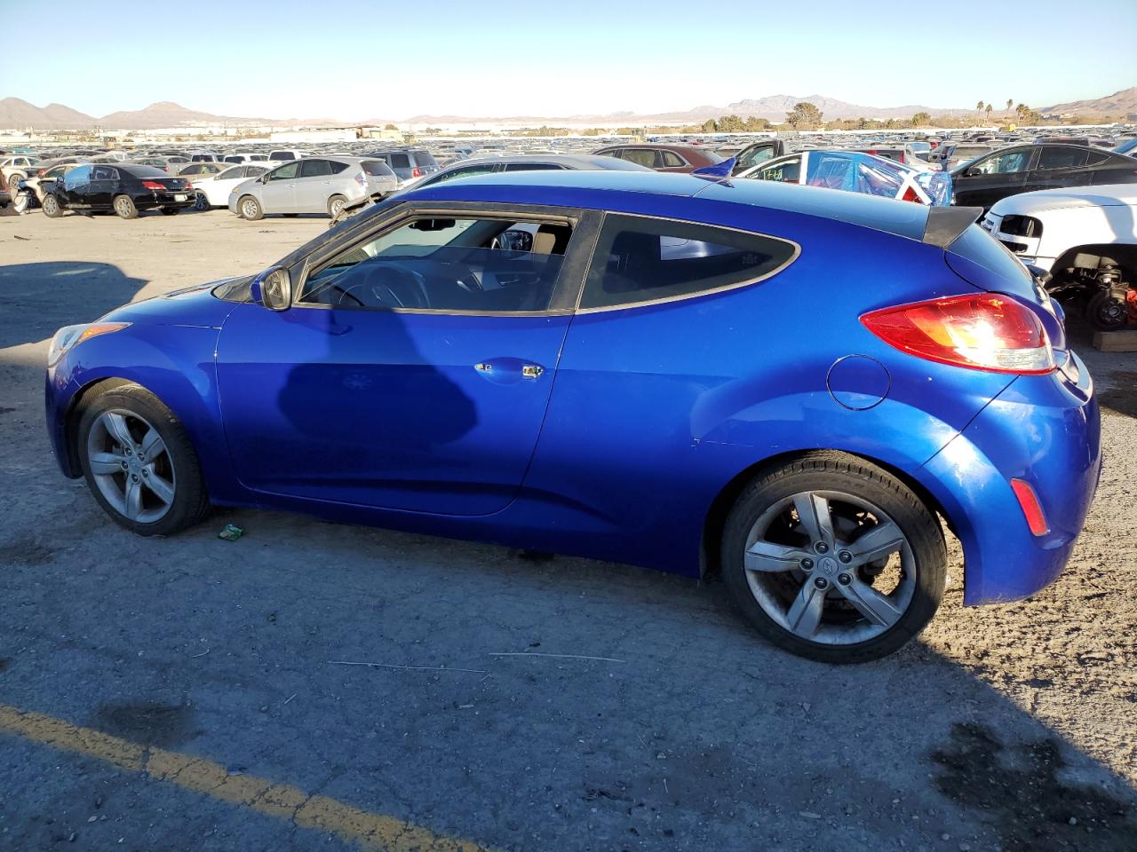 2014 Hyundai Veloster VIN KMHTC6AD2EU197158 Copart auction photo, vandalism damage thumbnail 2