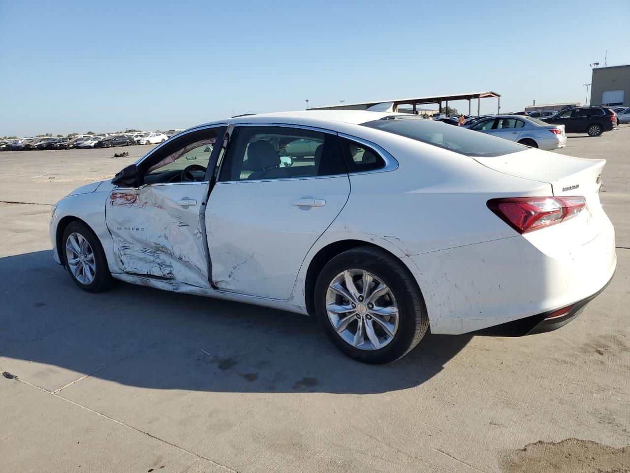 2022 Chevrolet Malibu VIN 1G1ZD5ST3NF115088 Copart auction photo, side damage thumbnail 2