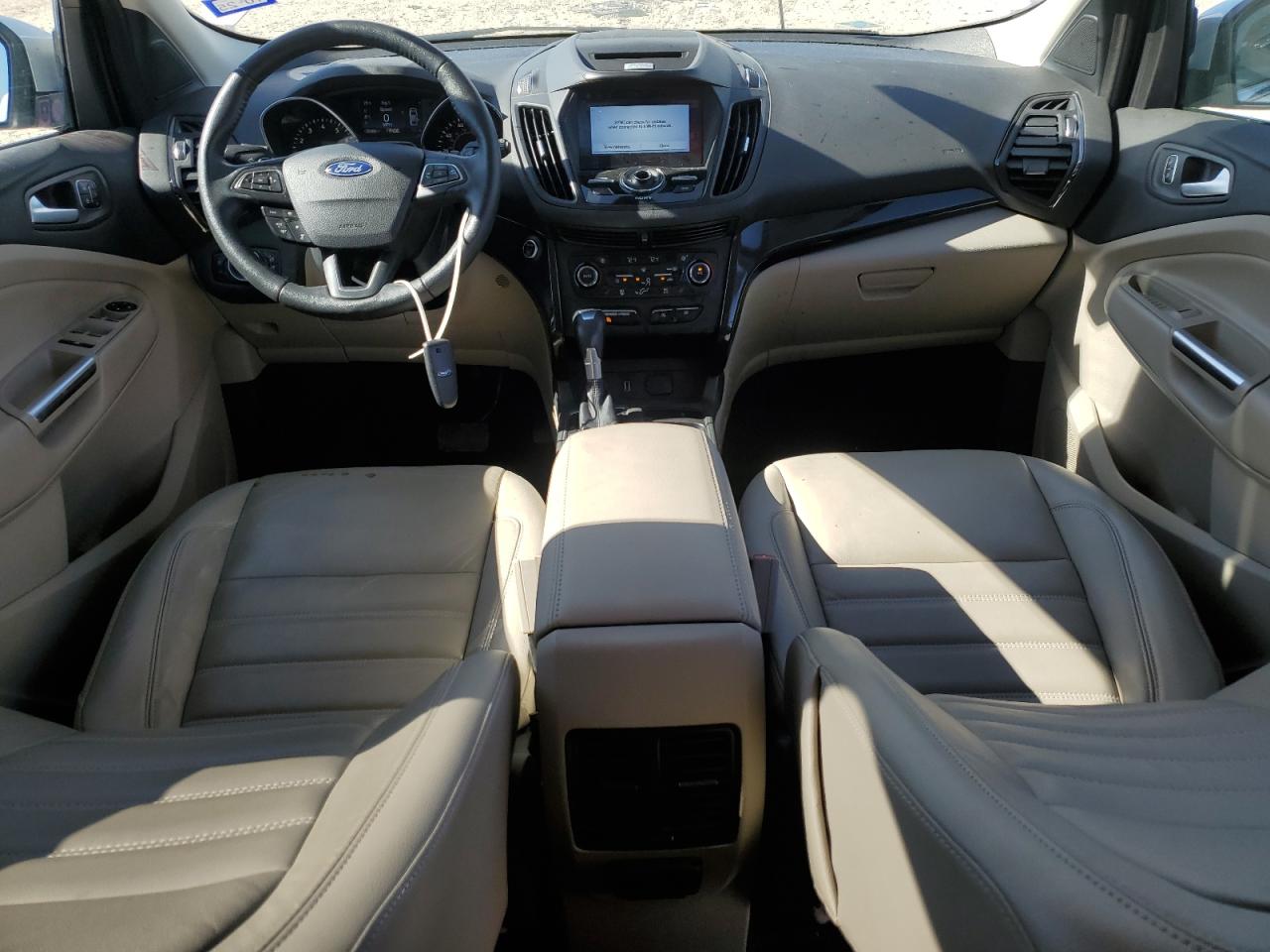 2017 Ford Escape VIN 1FMCU0J92HUB88616 Copart auction photo, front end / side damage thumbnail 8