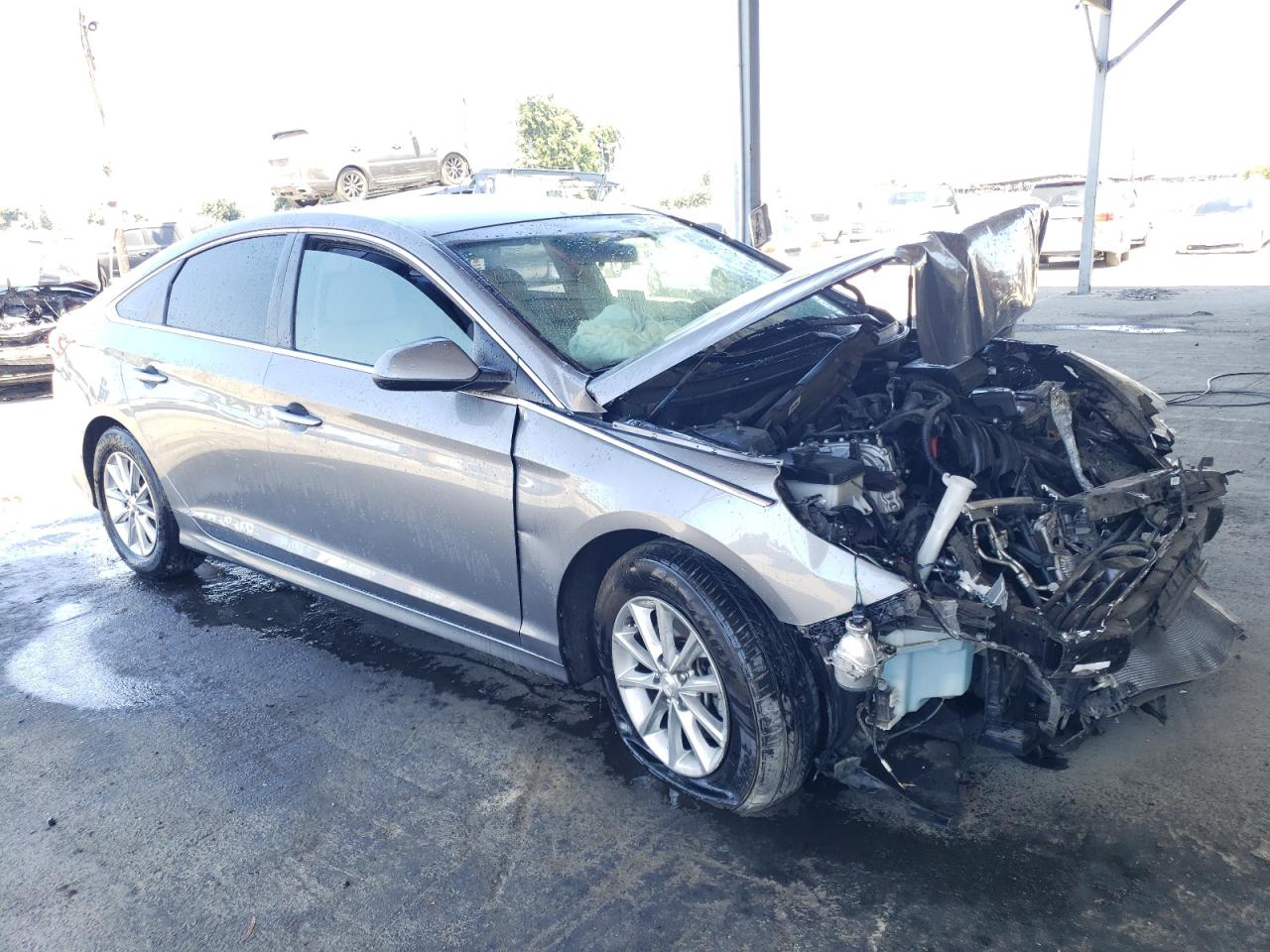 2019 Hyundai Sonata VIN 5NPE24AFXKH747850 Copart auction photo, front end damage thumbnail 7