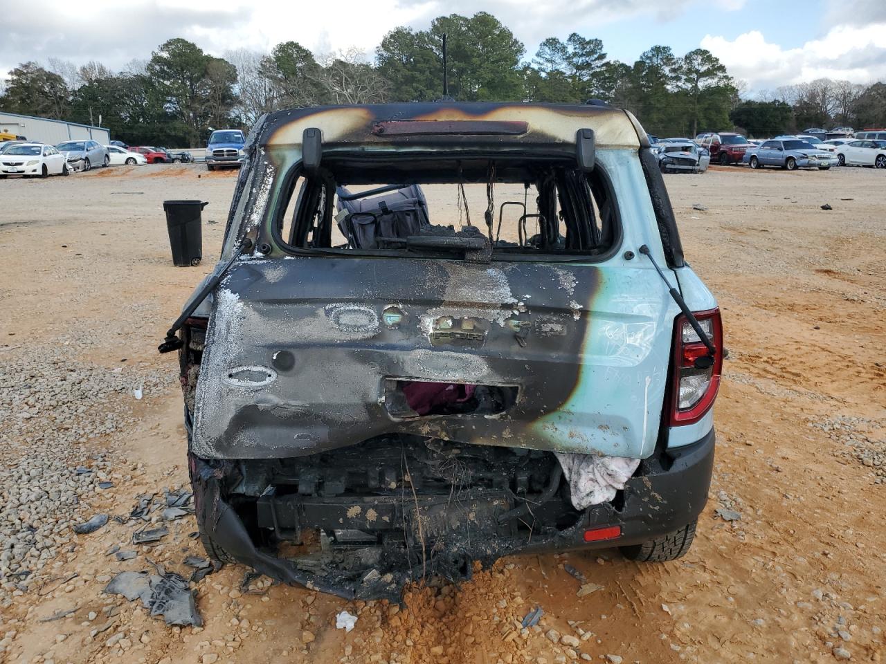 2023 Ford Bronco VIN 3FMCR9G62PRD22906 Copart auction photo, burn damage thumbnail 6