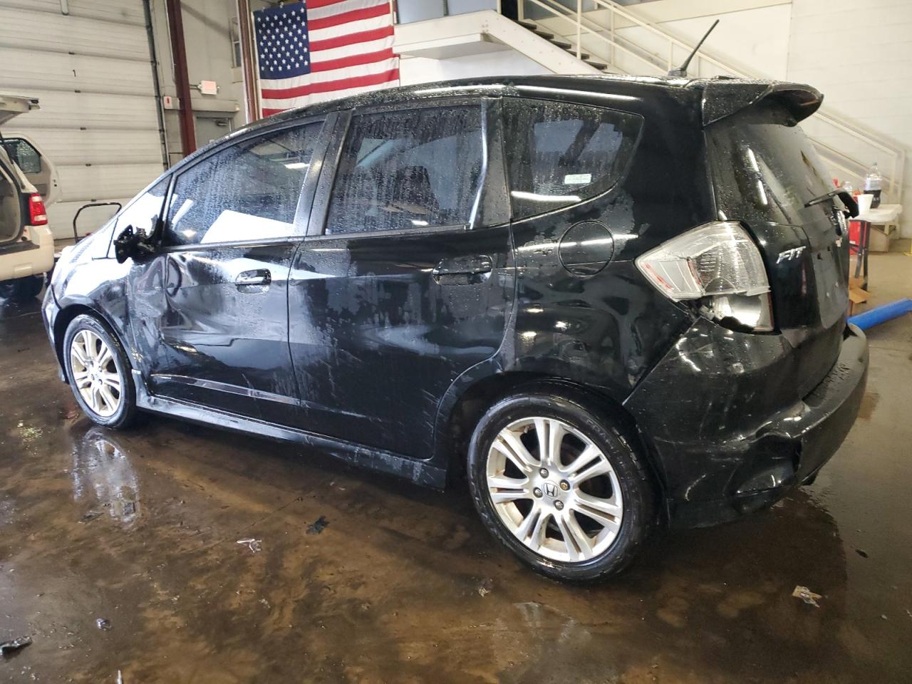 2009 Honda Fit VIN JHMGE88489S060839 Copart auction photo, rear end / side damage thumbnail 2