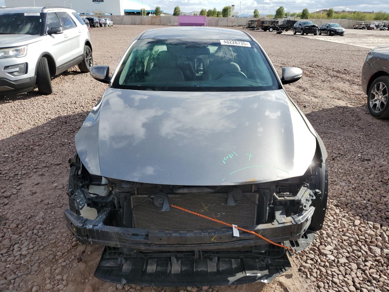 2015 KIA Optima VIN 5XXGN4A78FG494800 Copart auction photo, front end damage thumbnail 5