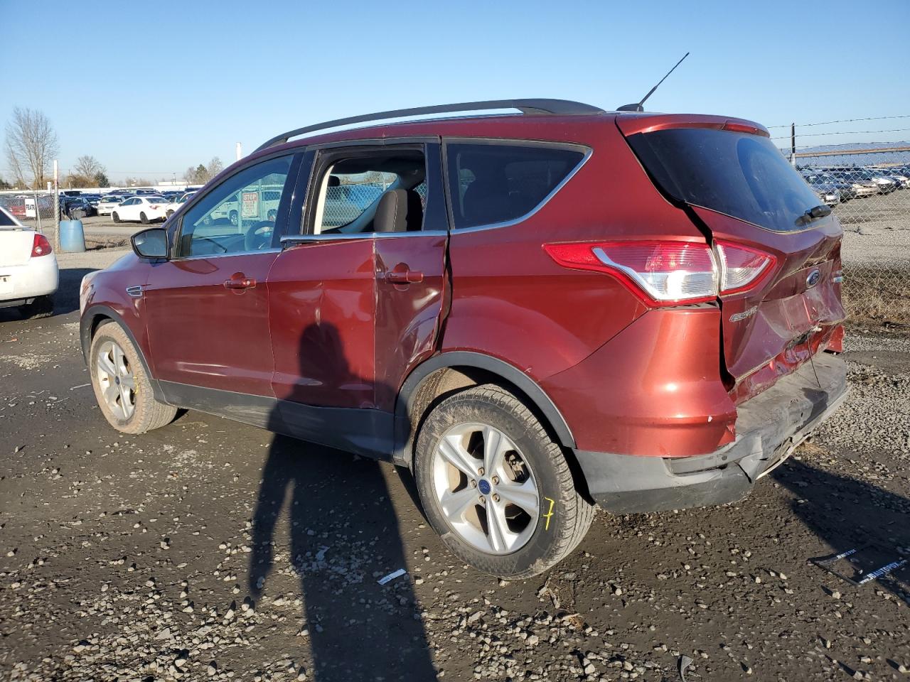 2014 Ford Escape VIN 1FMCU0GX8EUA77621 Copart auction photo, rear end / side damage thumbnail 2