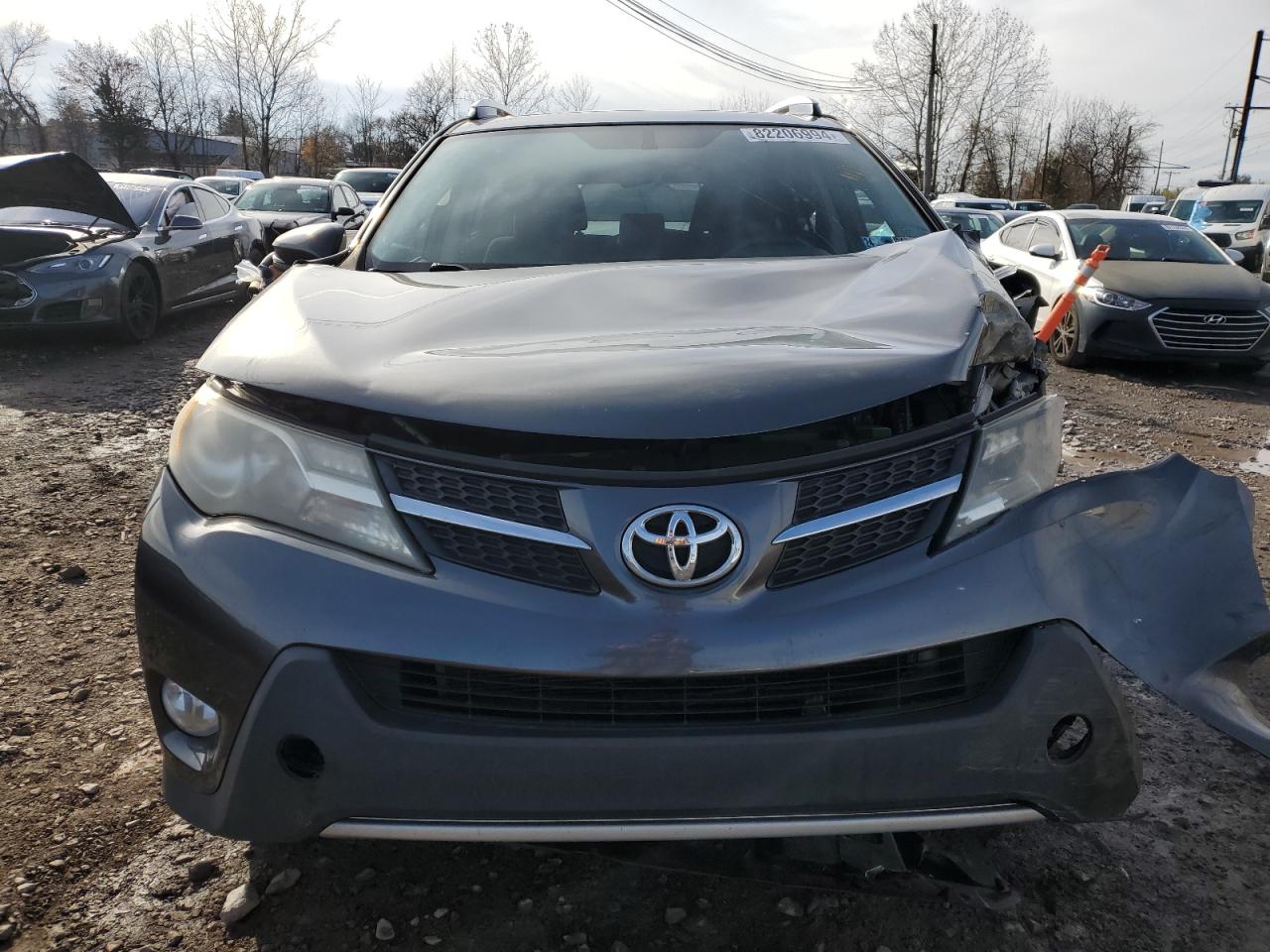 2014 Toyota RAV 4 VIN JTMRFREV9ED080820 Copart auction photo, front end / side damage thumbnail 5