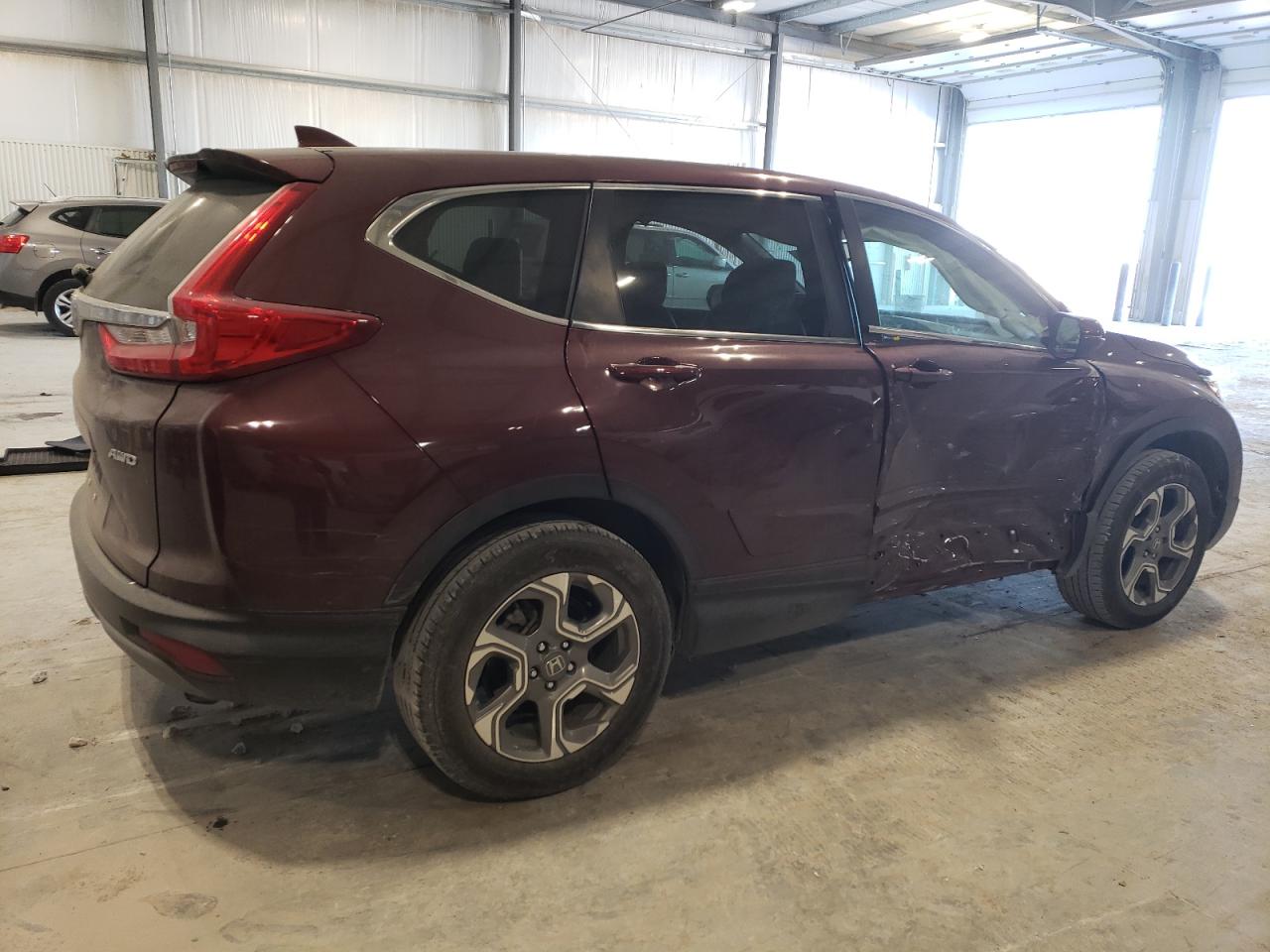 2019 Honda CR-V VIN 5J6RW2H82KL024212 Copart auction photo, side / front end damage thumbnail 3