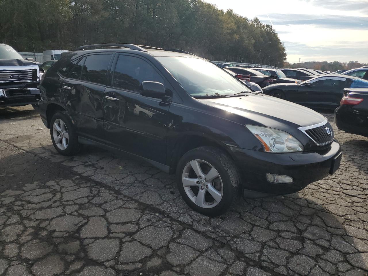 2008 Lexus RX VIN 2T2HK31U28C093634 Copart auction photo, side damage thumbnail 4