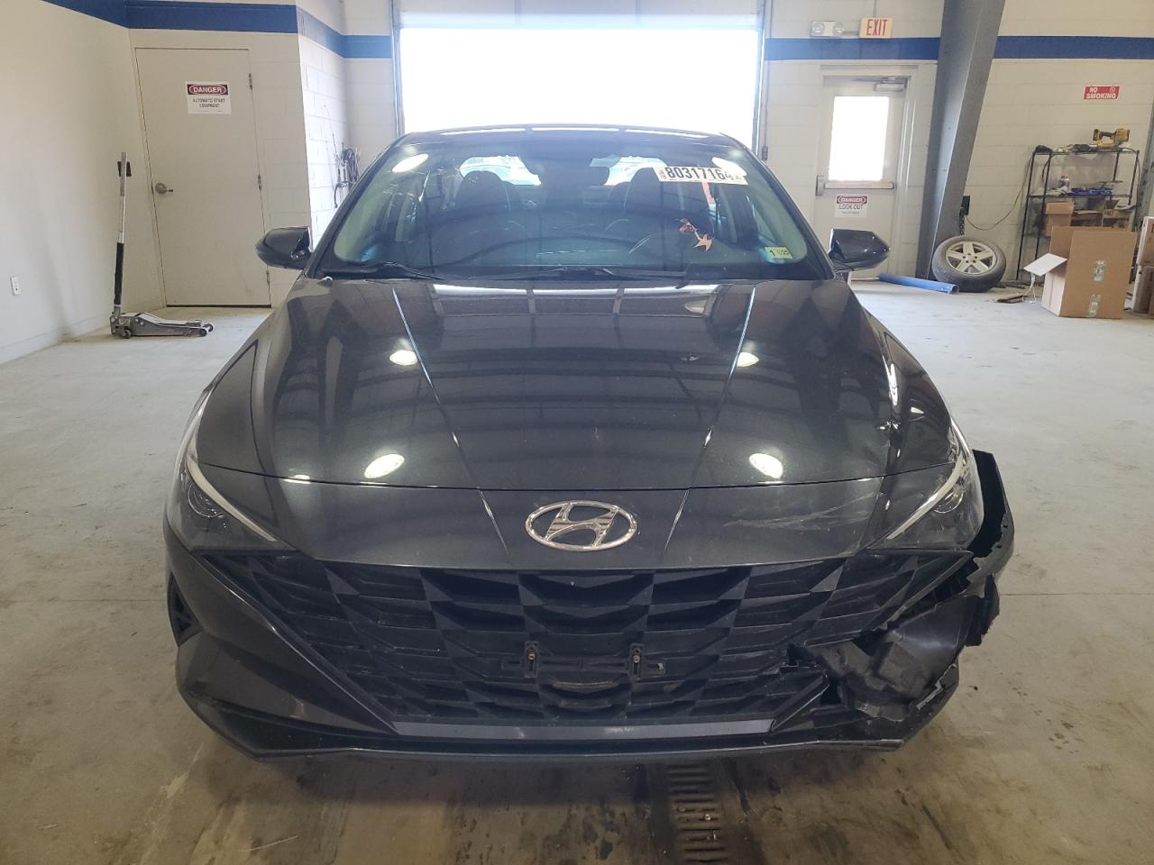2021 Hyundai Elantra VIN 5NPLL4AG4MH040422 Copart auction photo, side / front end damage thumbnail 5
