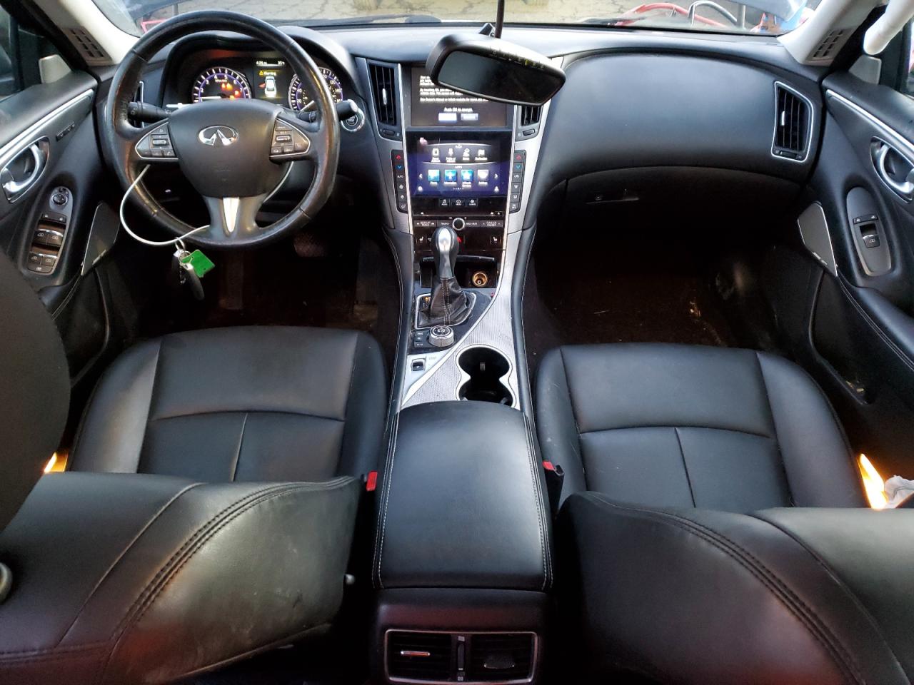 2017 Infiniti Q50 VIN JN1EV7ARXHM832773 Copart auction photo, front end / side damage thumbnail 8