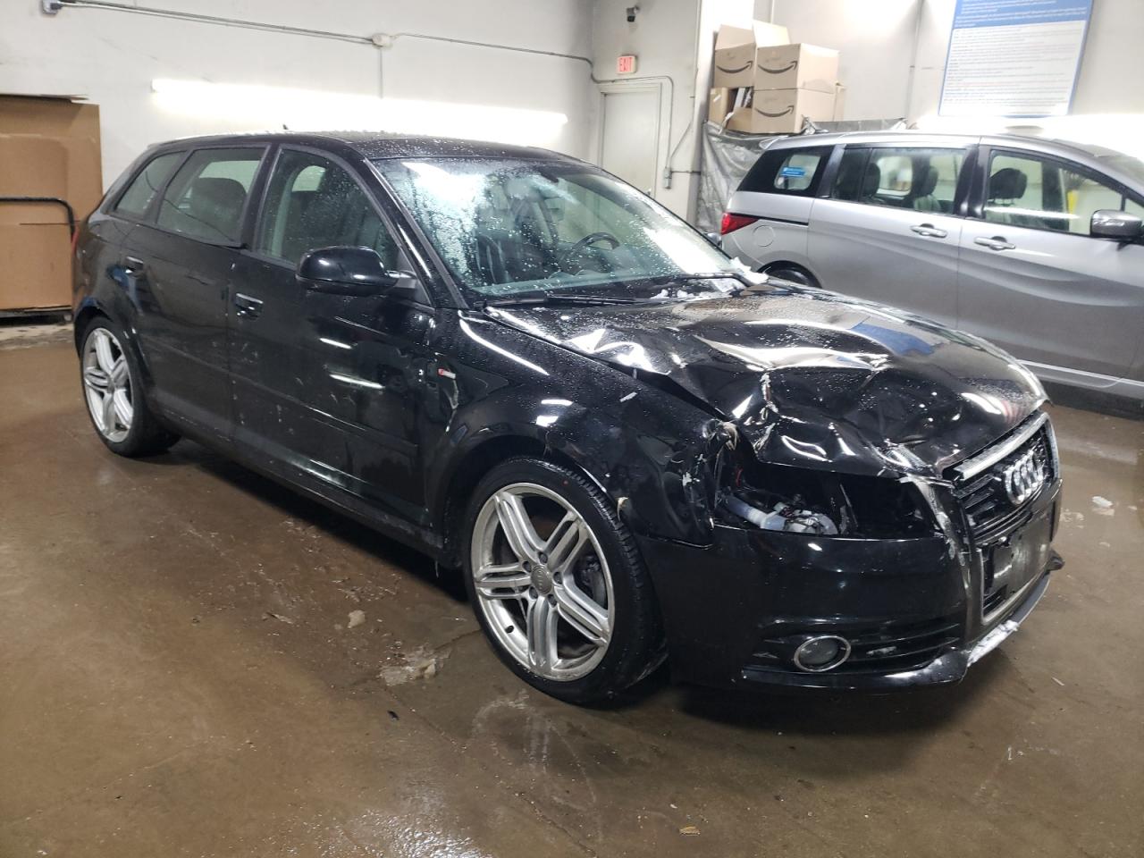 2013 Audi A3 VIN WAUMFAFM6DA034103 Copart auction photo, front end / side damage thumbnail 4