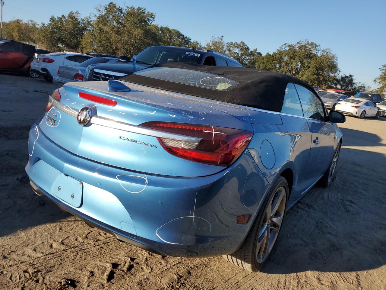 2017 Buick Cascada VIN W04WJ3N53HG005462 Copart auction photo, top/roof / all over damage thumbnail 3