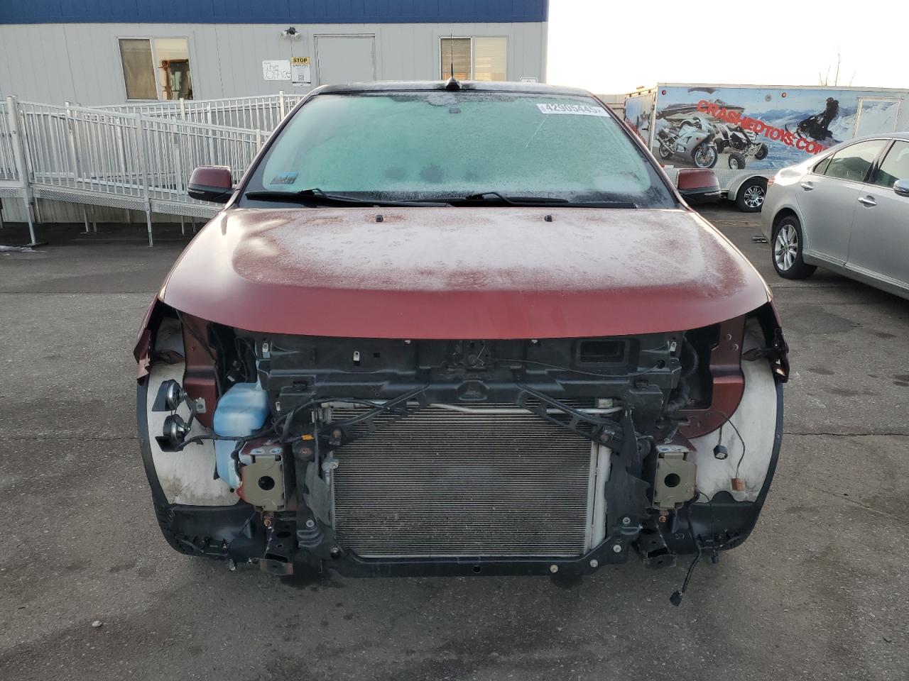 2014 Ford Edge VIN 2FMDK4KC2EBB17137 Copart auction photo, front end / minor dent/scratches damage thumbnail 5