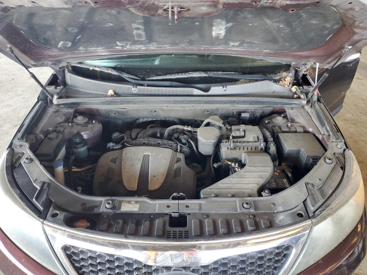 2012 KIA Sorento VIN 5XYKTDA28CG243352 Copart auction photo, mechanical / side damage thumbnail 12