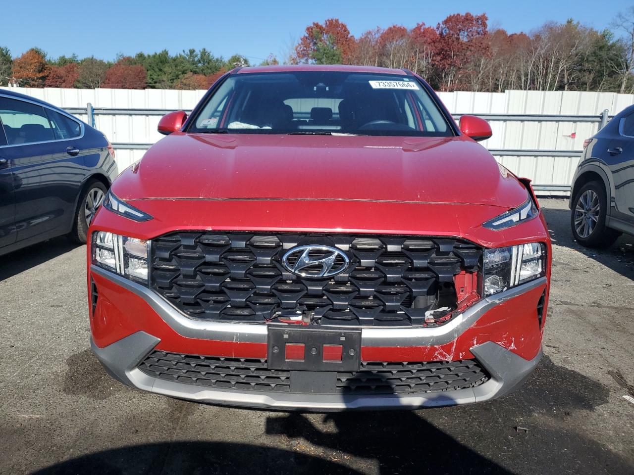 2022 Hyundai Santa Fe VIN 5NMS1DAJ4NH430707 Copart auction photo, front end damage thumbnail 5