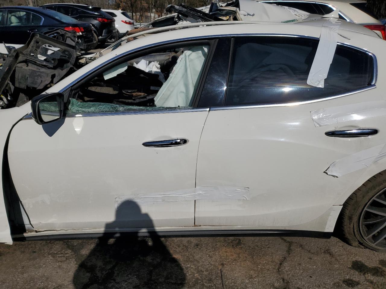 2015 Maserati Ghibli VIN ZAM57XSA7F1139041 Copart auction photo, all over / rollover damage thumbnail 7